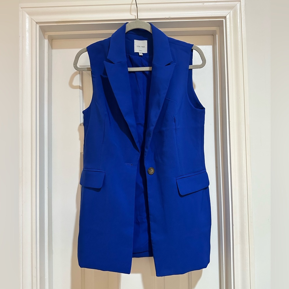 Love Tree Women's Royal Blue Vest size S